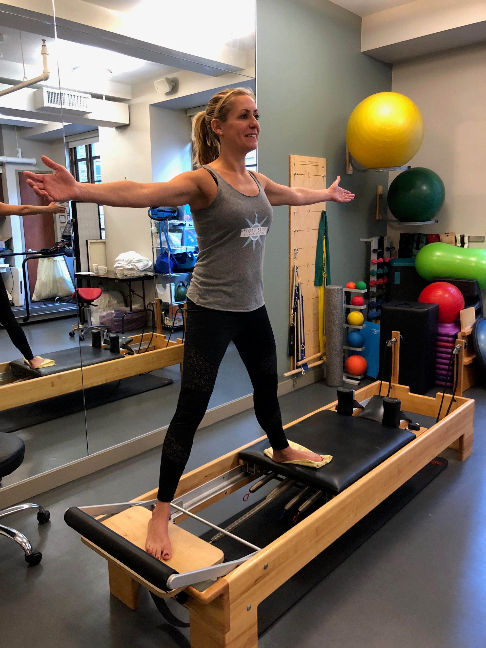 Pilates with Kierstin! Standing Side Splits – Beyond Basics Physical Therapy