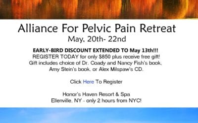 Alliance For Pelvic Pain Retreat is weeks away!