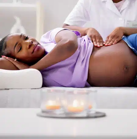 Lymphatic_Drainage_4-1 Massaging a Woman